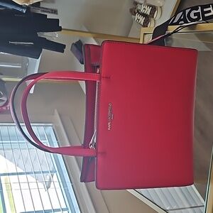 Cherry red Karl lagerfeld purse